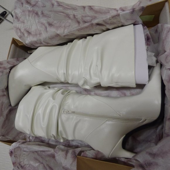 $129.00 Jessica Simpson Lyndy Slouch Boots, Off White, 9, M - Picture 5 of 12